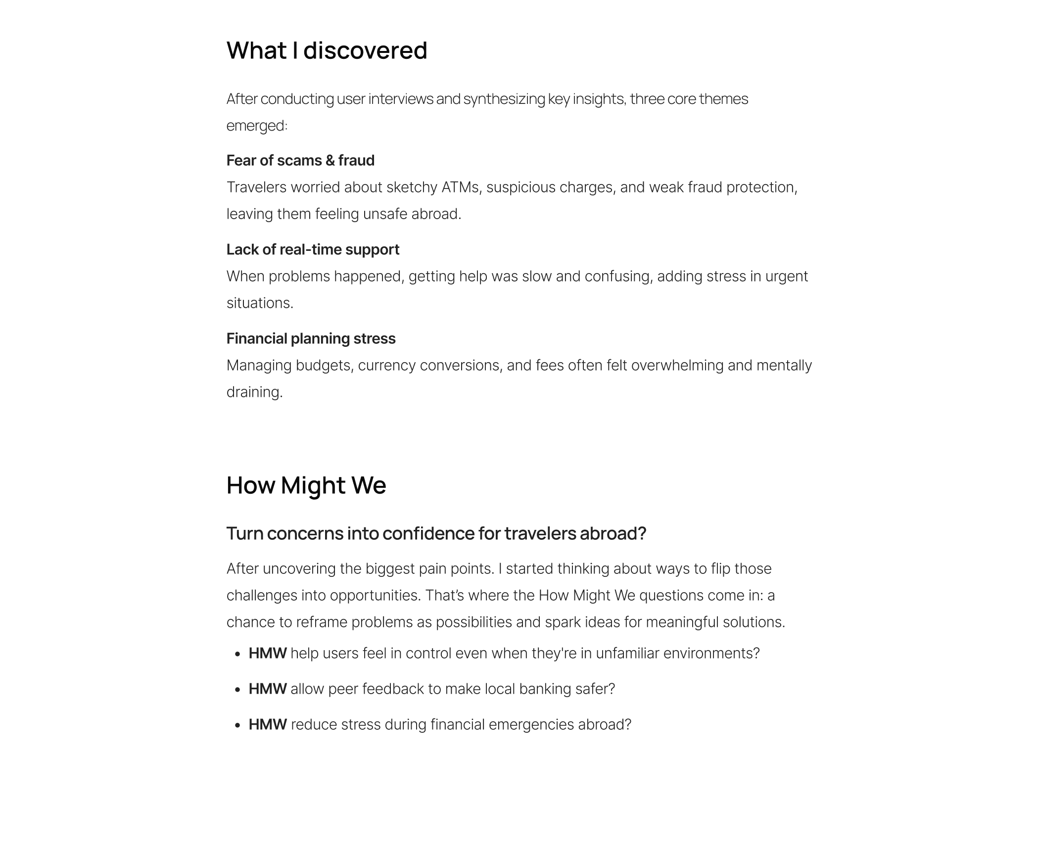 Nomad Banking App case study — screen 10