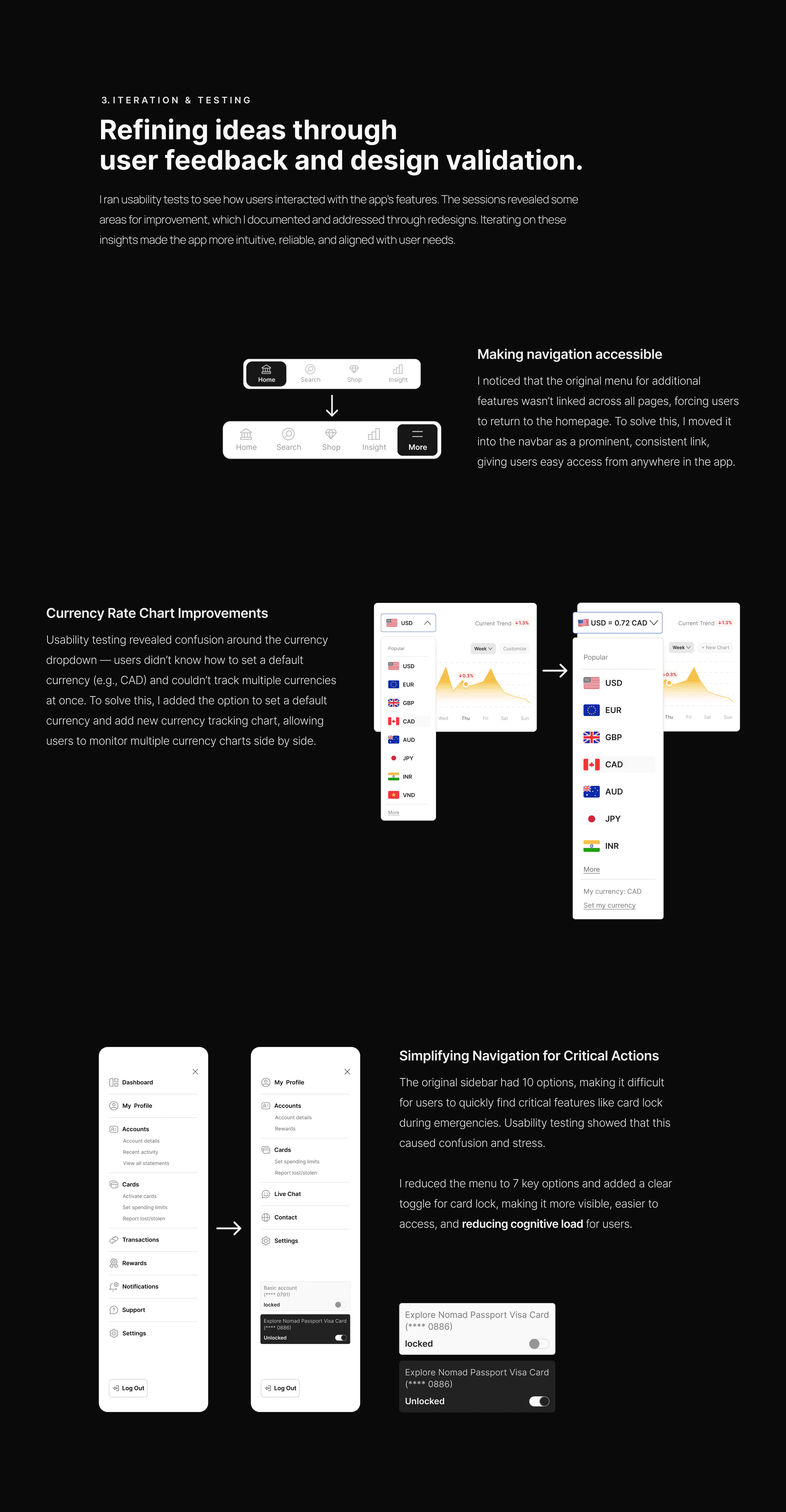 Nomad Banking App case study — screen 13