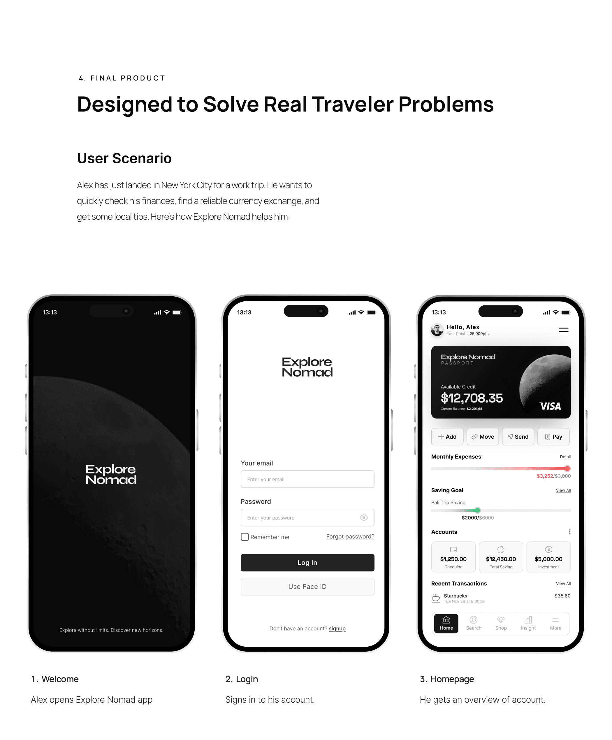 Nomad Banking App case study — screen 14